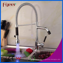 Fyeer alta qualidade duplo pulverizador LED Kitchen Sink Faucet